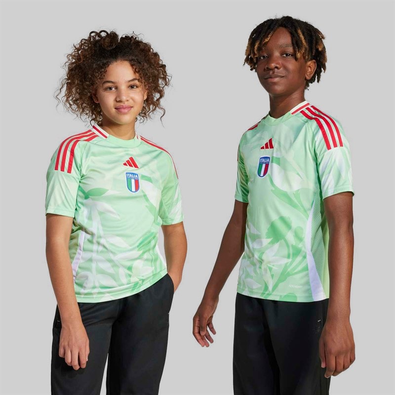 adidas Junior FIGC Italy 2025 (Womens Team) Away Jersey Glory Mint - Image 3