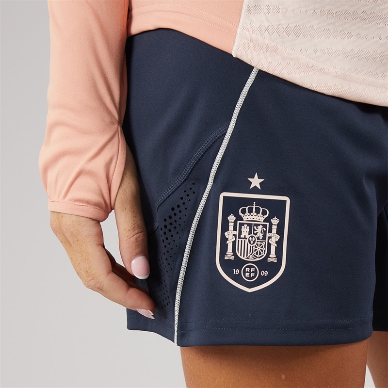adidas Womens FEF Spain Tiro 25 Pro Training Shorts Night Navy - Image 5