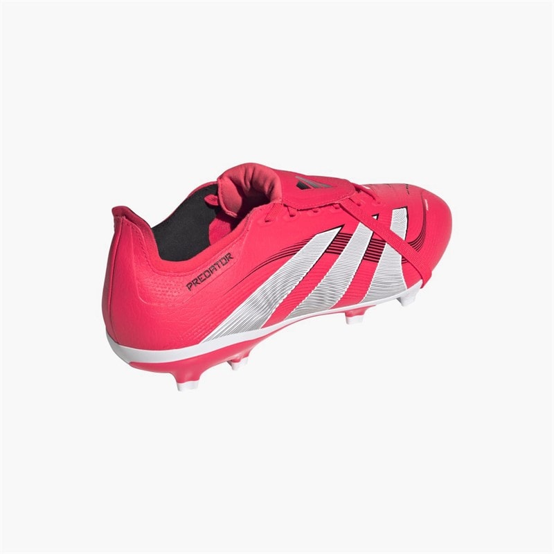 adidas Mens Predator League Fold-Over Tongue FG Firm/Multi Ground Football Boots Lucid Red/Cloud White/Core Black - Image 3
