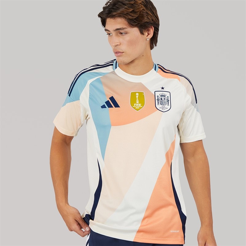 adidas Mens FEF Spain 2025 (Womens Team) Away Jersey Cream White