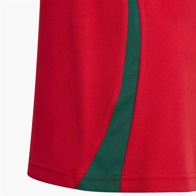 adidas Junior HFF Hungary 2024 Home Fan Jersey Team Victory Red/Collegiate Green - Image 5