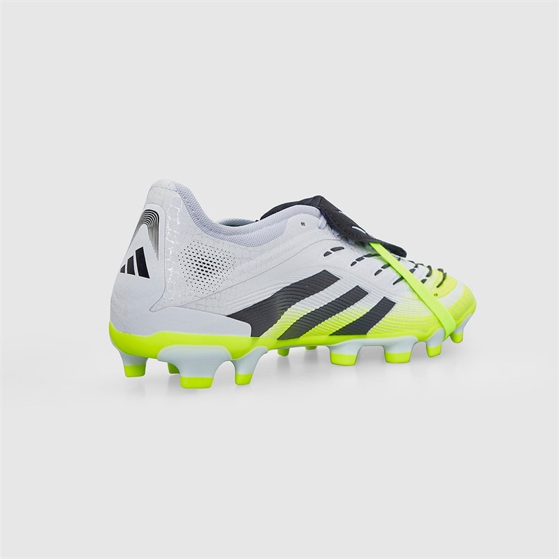 adidas Mens Predator Pro Fold-Over Tongue Radiant Blaze Pack MG Multi Ground Football Boots Cloud White/Core Black/Lucid Lemon - Image 5