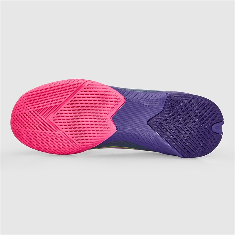 adidas Junior F50 League Laceless Lamine Yamal IN Indoor Football Boots Unity Purple/Footwear White/Lucid Lemon - Image 3
