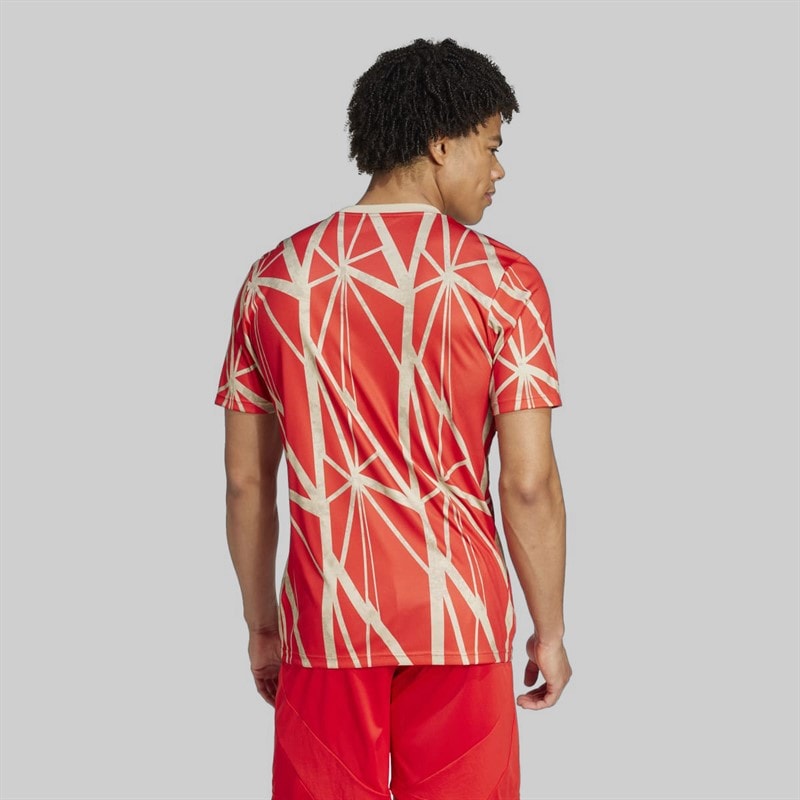 adidas Mens FCB FC Bayern 24/25 Pre-Match Jersey Red - Image 2