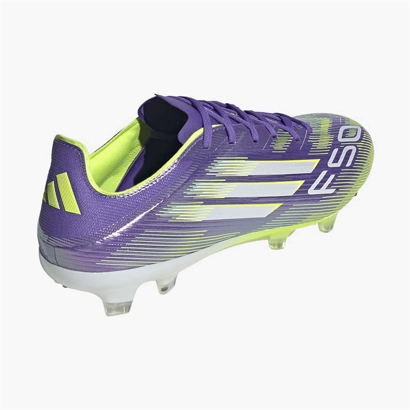 adidas Mens F50 Pro Radiant Blaze Pack FG Firm Ground Football Boots Purple Rush/Cloud White/Lucid Lemon - Image 3