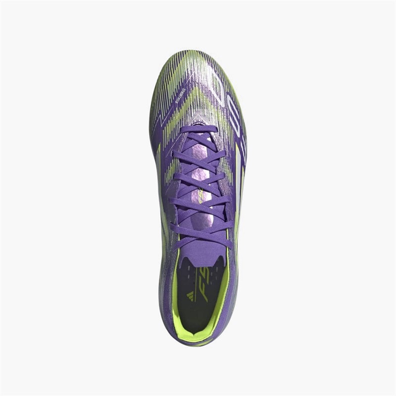 adidas Mens F50 Pro Radiant Blaze Pack FG Firm Ground Football Boots Purple Rush/Cloud White/Lucid Lemon - Image 4