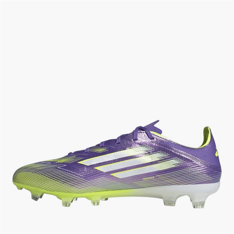 adidas Mens F50 Pro Radiant Blaze Pack FG Firm Ground Football Boots Purple Rush/Cloud White/Lucid Lemon - Image 5