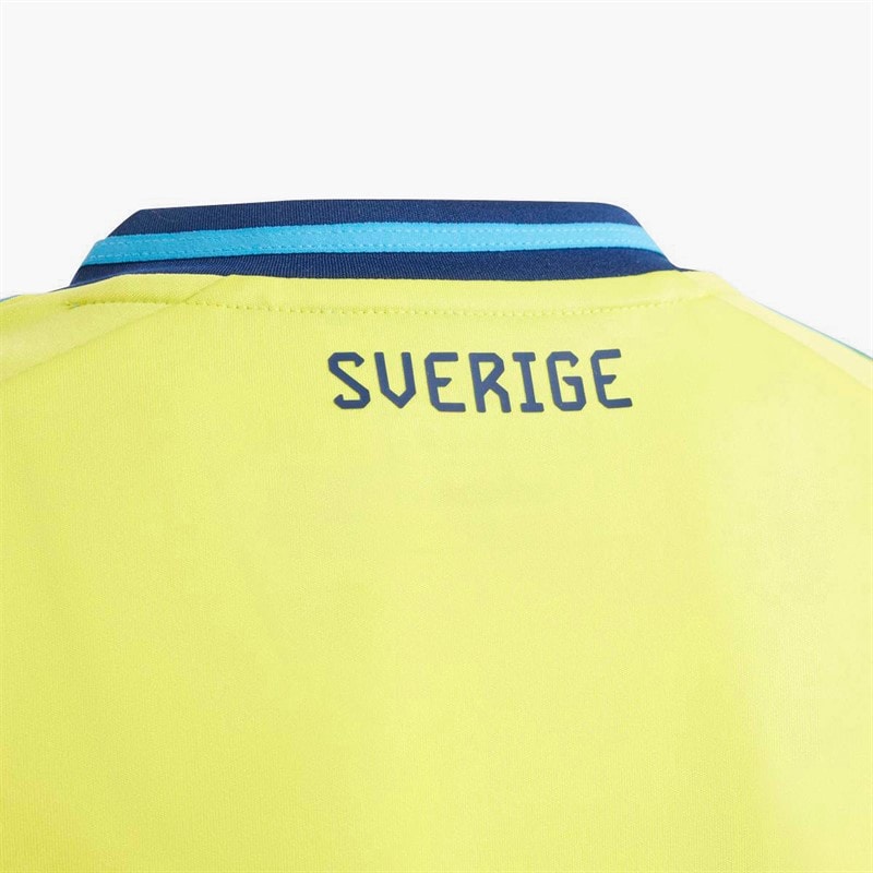 adidas Kids SVFF Sweden 2024 Home Jersey Bright Yellow - Image 4