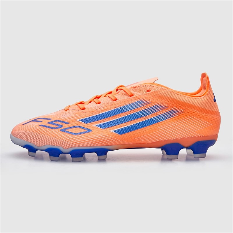 adidas Mens F50 Pro Coral Blaze Pack MG Multi Ground Football Boots Beam Orange/Lucid Blue /Cloud White Beam Orange/Lucid Blue/Cloud White - Image 2