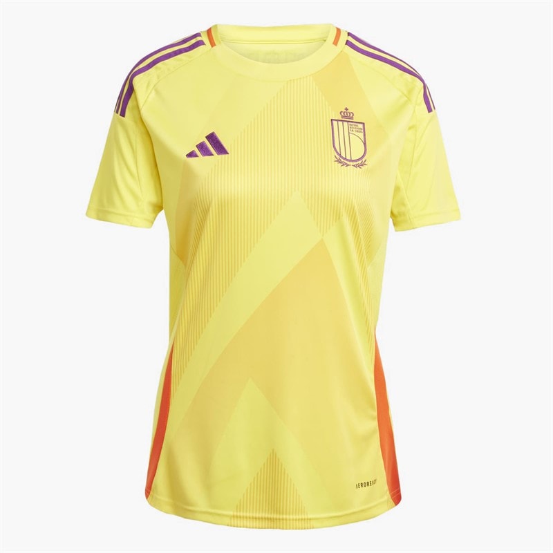 adidas Junior RBFA Belgium 2025 (Womens Team) Away Jersey Impact Yellow