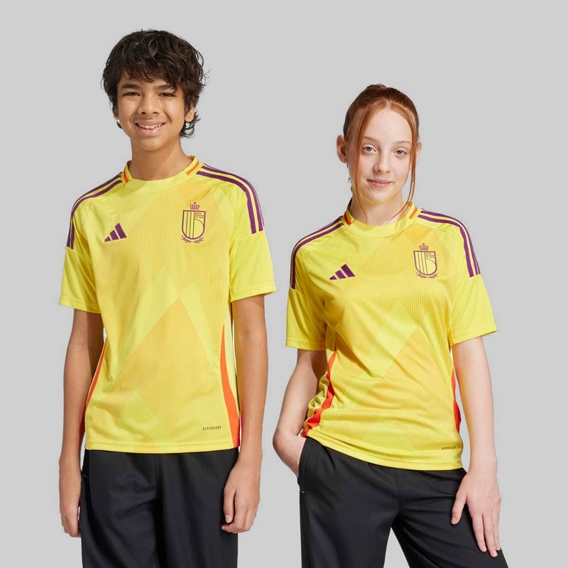 adidas Junior RBFA Belgium 2025 (Womens Team) Away Jersey Impact Yellow - Image 3