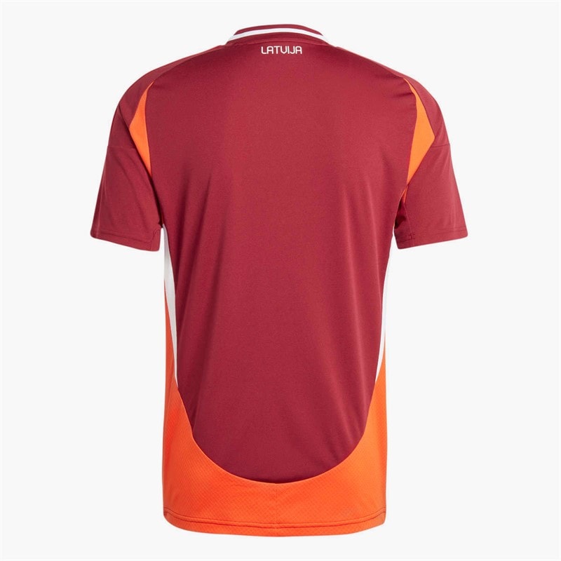 adidas Mens LFF Latvia Home Jersey Tech Copper Blue - Image 2