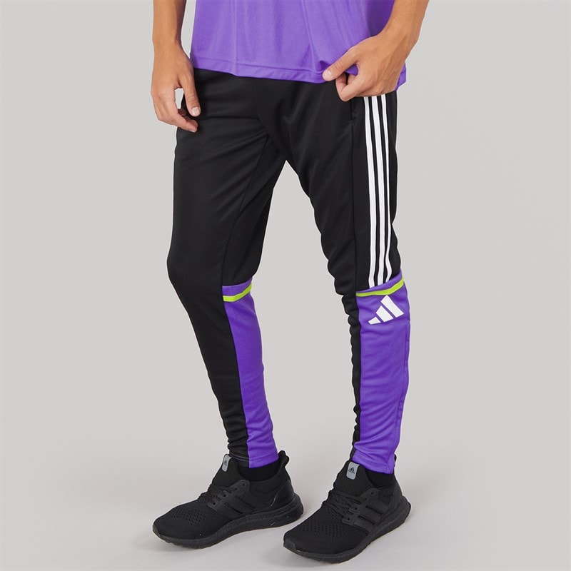 adidas Mens Squadra 25 Training Pants Black/Purple Rush