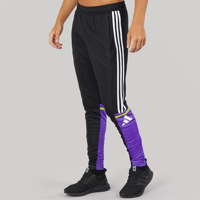 adidas Mens Squadra 25 Training Pants Black/Purple Rush - Image 2