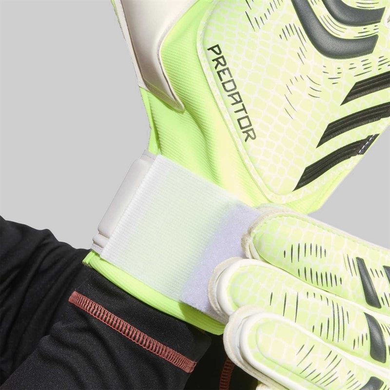 adidas Predator Match Goalkeeper Gloves Lucid Lemon/White/Black - Image 2