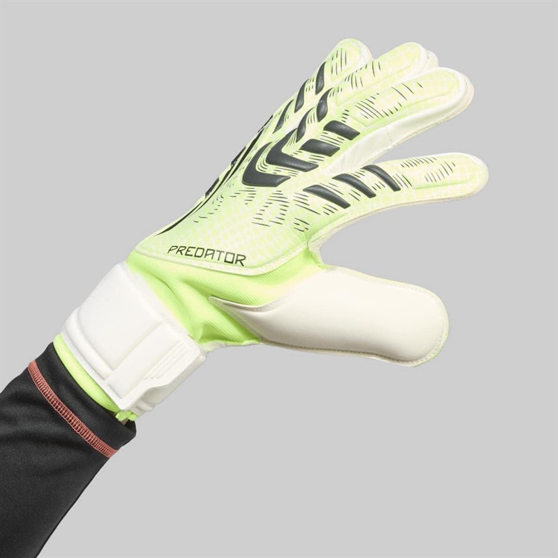 adidas Predator Match Goalkeeper Gloves Lucid Lemon/White/Black - Image 3