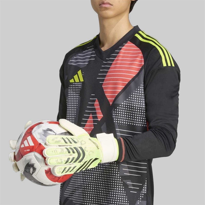adidas Predator Match Goalkeeper Gloves Lucid Lemon/White/Black - Image 5