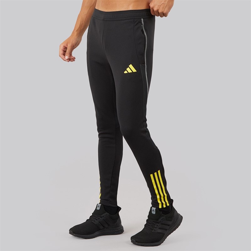 adidas Mens Tiro 23 Competition Training Pants Black/Team Light Grey/Impact Yellow - Image 3