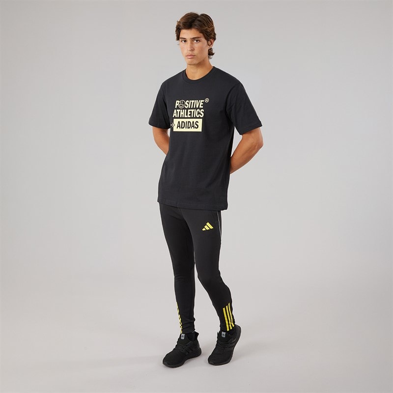 adidas Mens Tiro 23 Competition Training Pants Black/Team Light Grey/Impact Yellow - Image 4