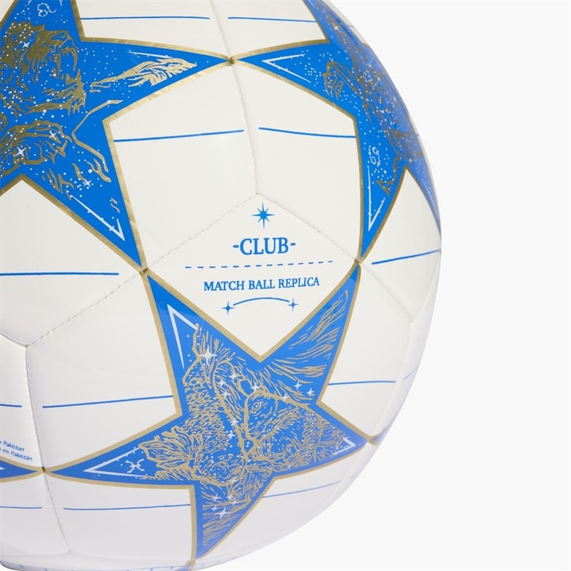 adidas UEFA Champions League Club Training Football White/Blue/Magic Gold - Image 4