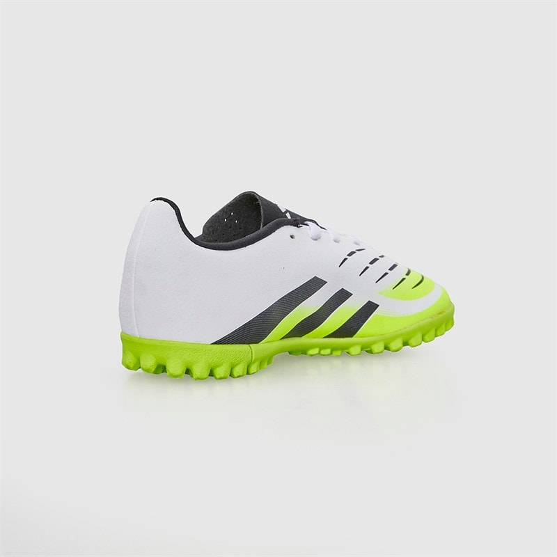 adidas Junior Predator Club Radiant Blaze Pack TF Astro Turf Football Boots Cloud White/Core Black/Lucid Lemon - Image 5