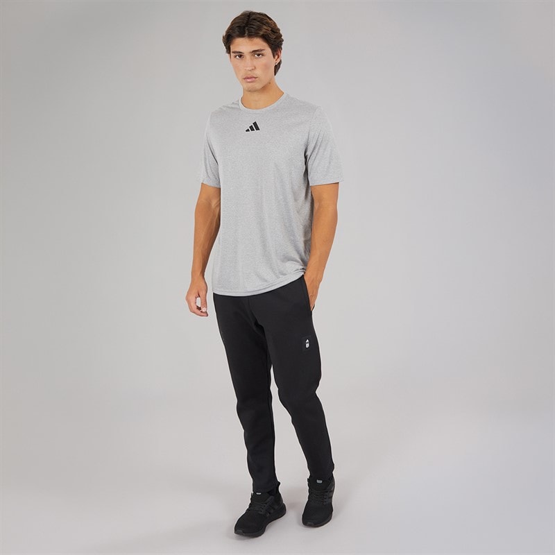 adidas Mens OL Olympique Lyonnais Seasonal Doubleknit Pant Black - Image 4