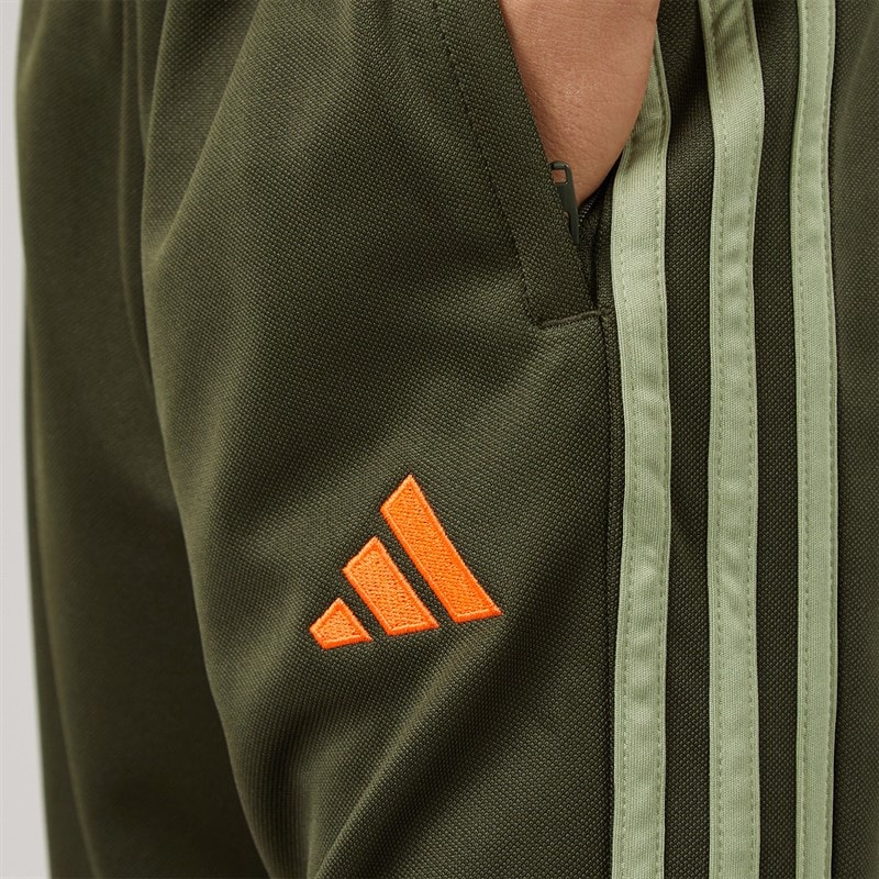 adidas Junior Tiro 25 Essentials Training Pants Night Cargo/Tent Green/Impact Orange - Image 5