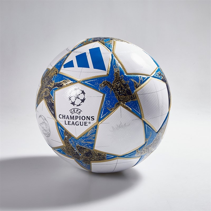 adidas UEFA Champions League Match Football (FIFA Quality Certified) White/Dark Blue/Pantone/Gold Metallic - Image 1