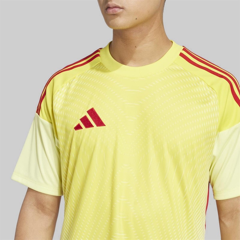 adidas Mens Tiro 25 Competition Short Sleeve Goalkeeper Jersey Pulse Yellow - Image 3