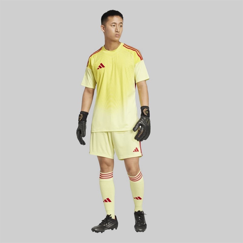 adidas Mens Tiro 25 Competition Short Sleeve Goalkeeper Jersey Pulse Yellow - Image 4