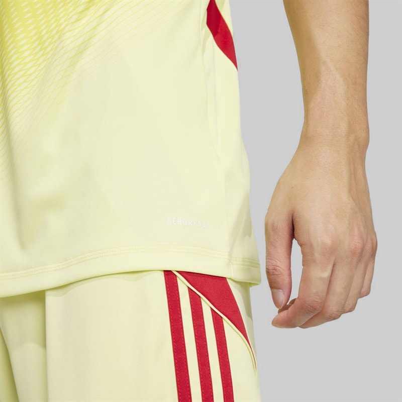 adidas Mens Tiro 25 Competition Short Sleeve Goalkeeper Jersey Pulse Yellow - Image 5