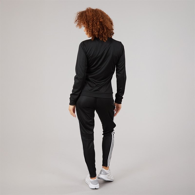 adidas Womens Tiro 25 Essentials Tracksuit Black/White - Image 2