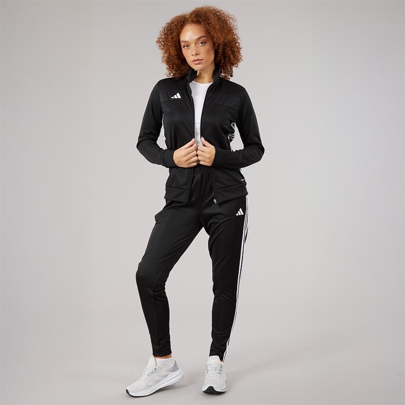 adidas Womens Tiro 25 Essentials Tracksuit Black/White - Image 3
