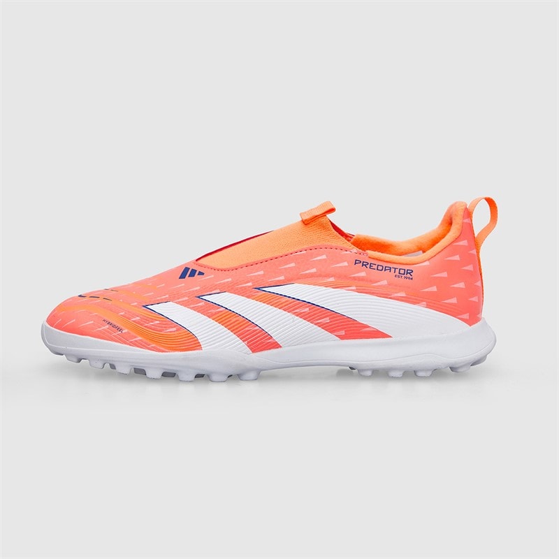 adidas Junior Predator League Laceless Coral Blaze Pack TF Astro Turf Football Boots Signal Coral/Cloud White/Beam Orange - Image 2