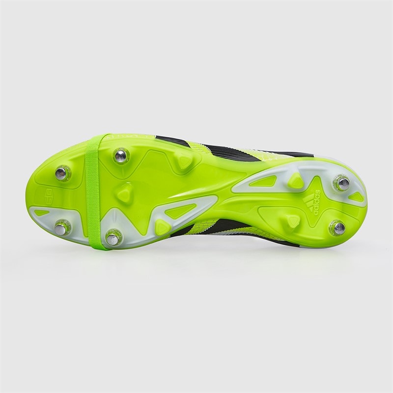 adidas Mens Predator Pro Fold-Over Tongue Radiant Blaze Pack SG Soft Ground Football Boots Cloud White/Core Black/Lucid Lemon - Image 3