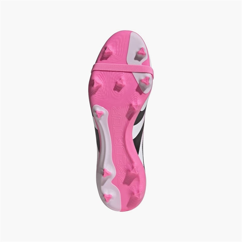 adidas Mens Predator League Fold-Over Tongue FG/MG Firm/Multi Ground Football Boots Beam Pink/Core Black/Footwear White - Image 2