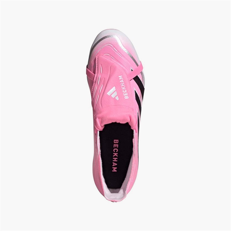 adidas Mens Predator League Fold-Over Tongue FG/MG Firm/Multi Ground Football Boots Beam Pink/Core Black/Footwear White - Image 4