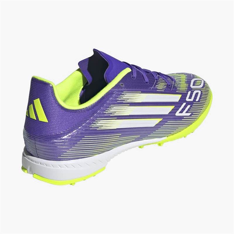 adidas F50 League Radiant Blaze Pack TF Astro Turf Football Boots Purple Rush/Cloud White/Lucid Lemon - Image 3