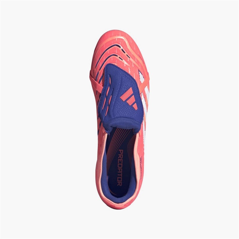 adidas Mens Predator Pro Fold-Over Tongue Coral Blaze Pack FG Firm Ground Football Boots Signal Coral/Cloud White/Beam Orange - Image 4