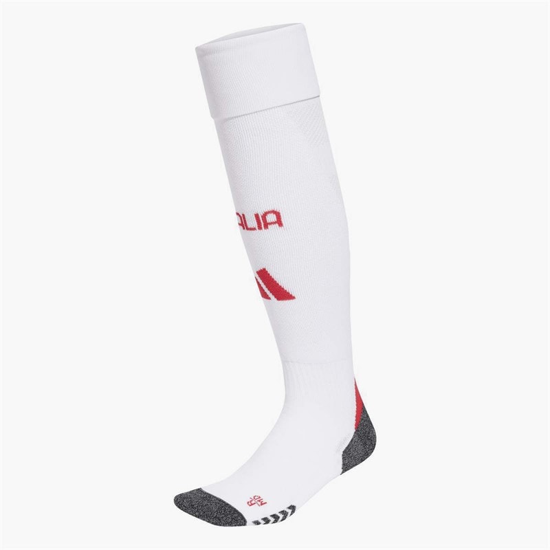 adidas FIGC Italy Womens Team 2025 Away Socks White/Purple Rush