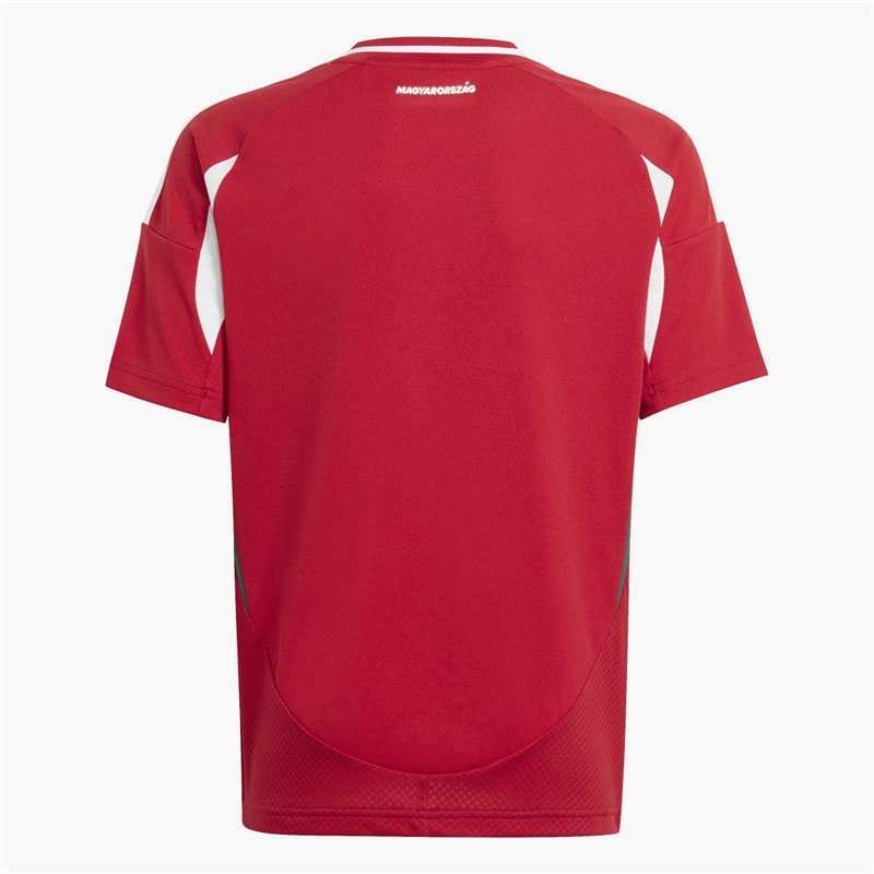 adidas Junior HFF Hungarian FF Home Jersey Team Victory Red/White/Collegiate Green - Image 2