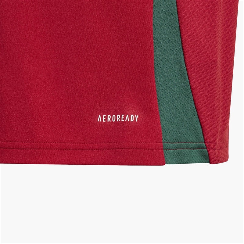 adidas Junior HFF Hungarian FF Home Jersey Team Victory Red/White/Collegiate Green - Image 4
