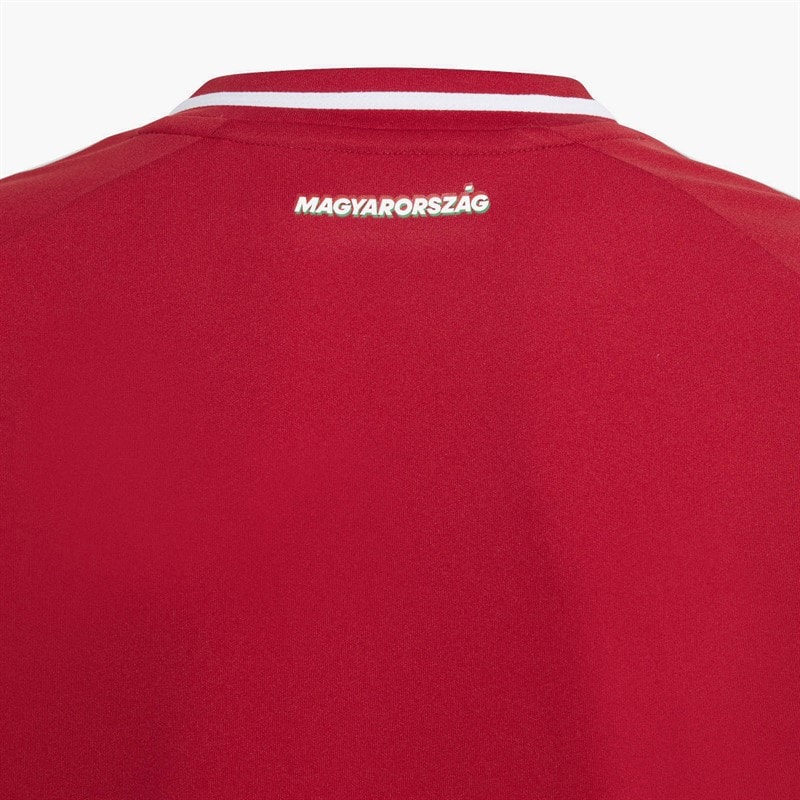 adidas Junior HFF Hungarian FF Home Jersey Team Victory Red/White/Collegiate Green - Image 5