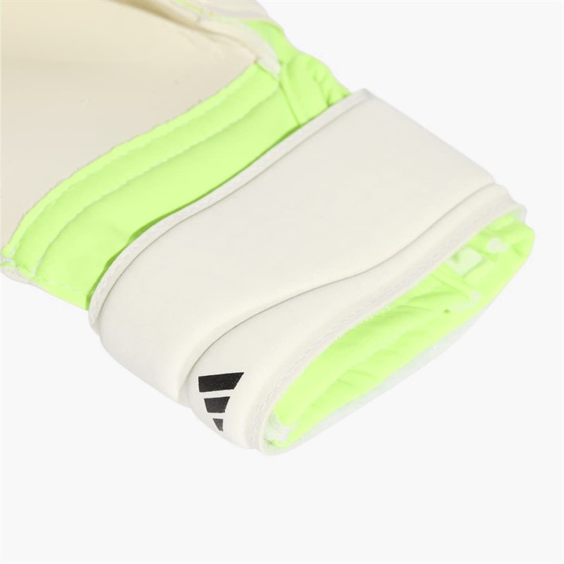 adidas Junior Predator Match Fingersave Goalkeeper Gloves Lucid Lemon/White/Black - Image 3