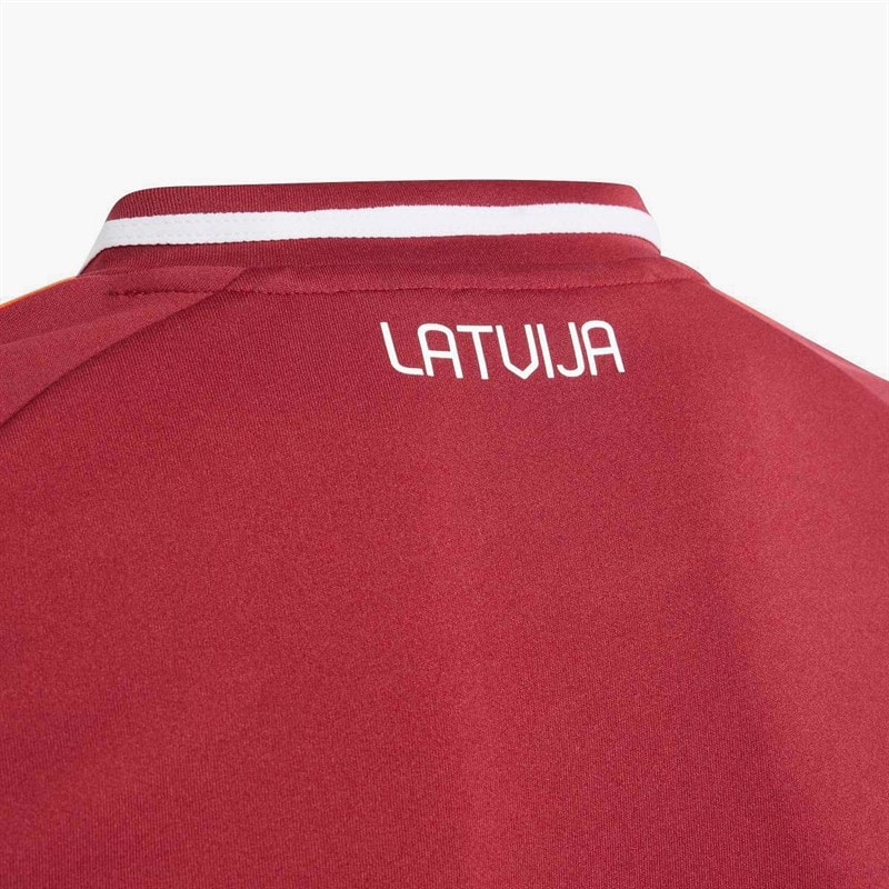 adidas Junior LFF Latvia Home Jersey Tech Copper Blue - Image 5
