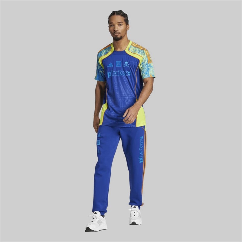 adidas Mens OP Orlando Pirates X NTS UBP Jersey Mystery Ink/Unity Orange/Bluebird/Semi Solar Yellow - Image 4