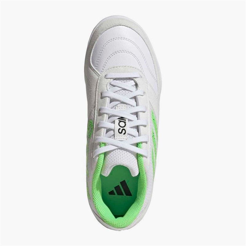adidas Junior Top Sala Competition II IN Indoor Football Boots Cloud White/Lime Burst/Core Black - Image 4