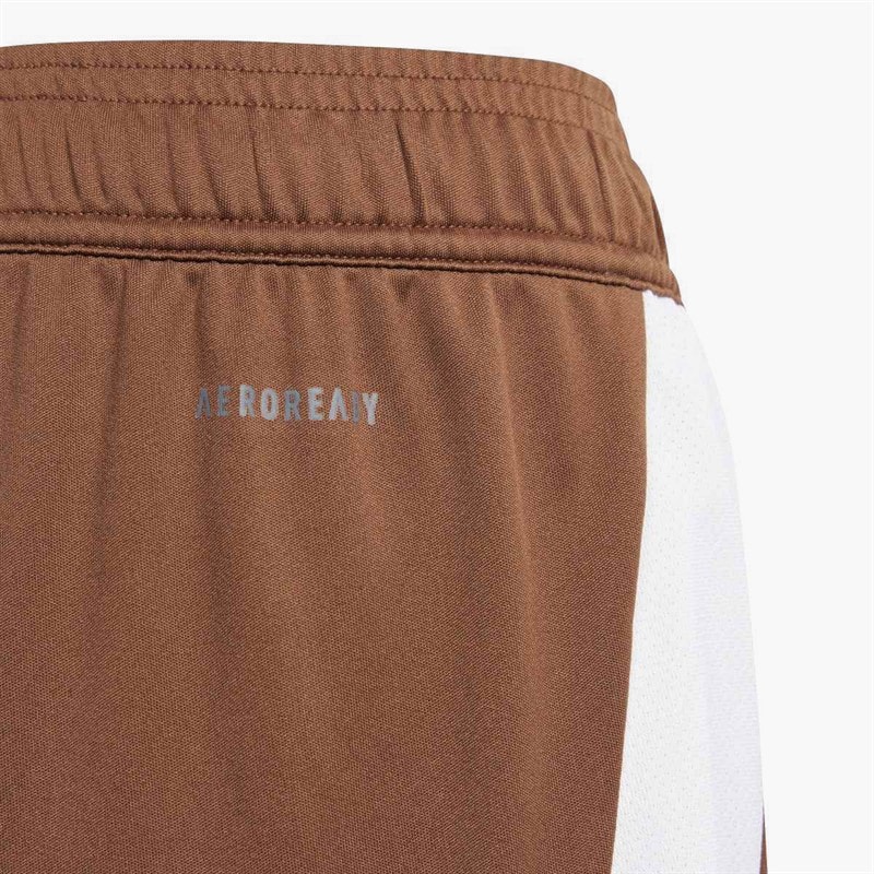 adidas Junior RBFA Belgium 2024 Away Shorts Preloved Brown - Image 4