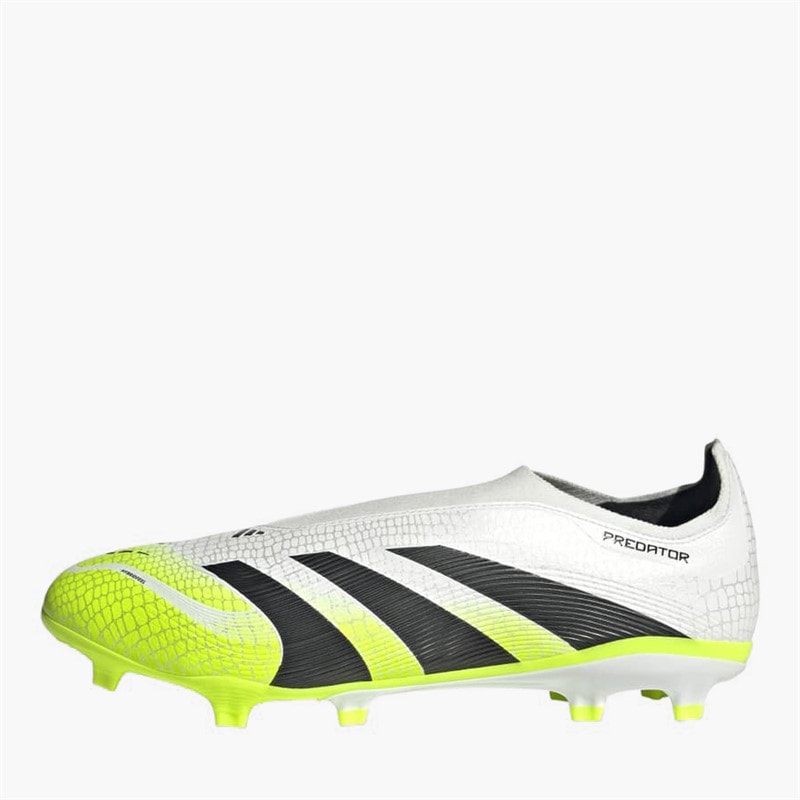 adidas Mens Predator League Laceless Radiant Blaze Pack FG/MG Firm/Multi Ground Football Boots Cloud White/Core Black/Lucid Lemon