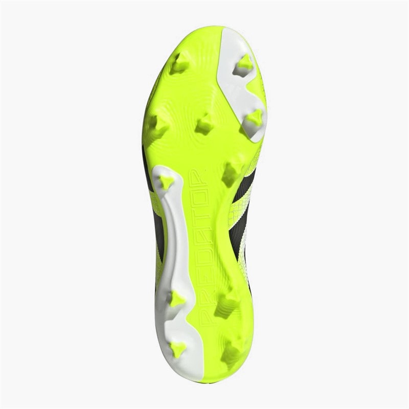 adidas Mens Predator League Laceless Radiant Blaze Pack FG/MG Firm/Multi Ground Football Boots Cloud White/Core Black/Lucid Lemon - Image 2